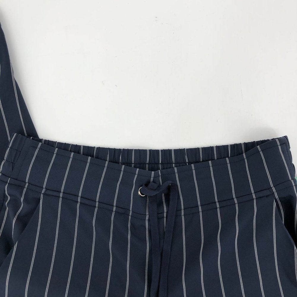 Athleta Blue Striped Wide Leg Pants | Casual to Special Event - Picture 4 of 6